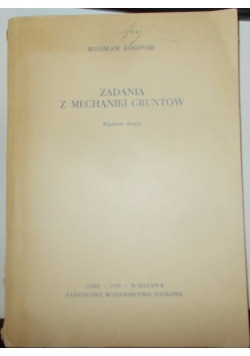 Zadania z mechaniki gruntów