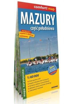 Mazury część południowa mapa turystyczna 1:60 000