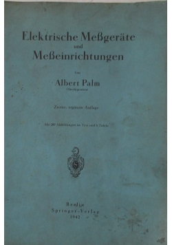 Elektrische mebgerate und mebeinrichtungen, 1942 r.