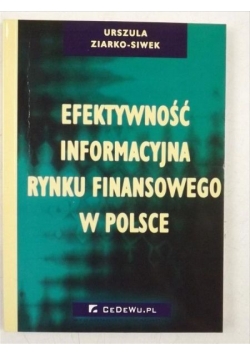 Efektywność informacyjna rynku finansowego w Polsce