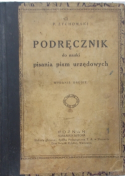Podręcznik do nauki pisania pism urzędowych, 1941 r.