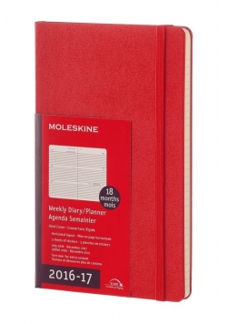 Kalendarz Moleskine 18M 2016/17 Tygodniowy Horyzontalny L