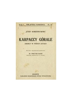 Karpaccy górale, 1908 r.