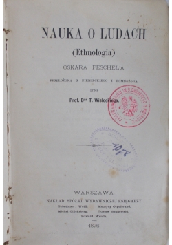 Nauka o ludach (ethnologia), 1876r.