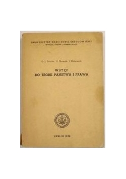 Wstęp do teorii państwa i prawa