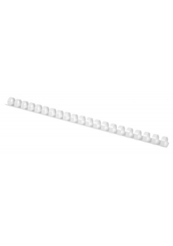 Grzbiety do bindowania Office Products A4 10 mm plastikowe 100 sztuk białe