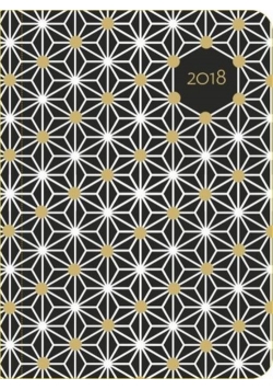 Kalendarz dzienny DI1 2018 Czarno-biały wzór