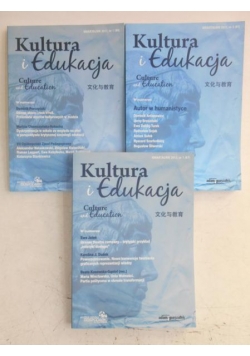 Kultura i edukacja, kwartalnik 2011-2012, 3 książki