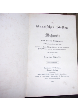 Klassische stellen oer schweię,1836r.
