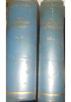 Gli Scrittori D'Italia,Tom I-II ,1943r.