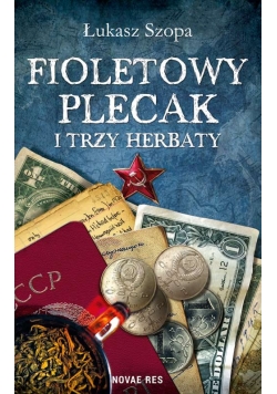 Fioletowy plecak i trzy herbaty