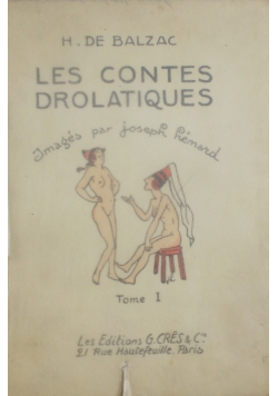Les contes drolatiques tome I, 1926