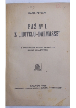 Paź Nr 1 Z "hotelu - Dalmasse"