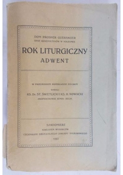 Rok liturgiczny. Adwent, 1927 r.