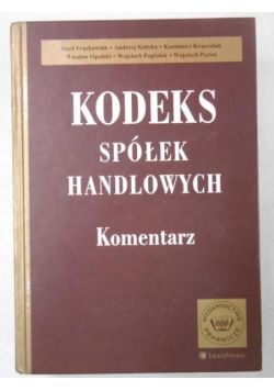 Kodeks spółek handlowych. Komentarz