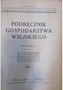Podręcznik gospodarstwa wiejskiego, część I