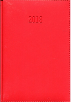 Kalendarz 2018 A5 dzienny Vilella czerwony