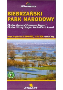 Biebrzański Park Narodowy mapa turystyczna 1:100 000