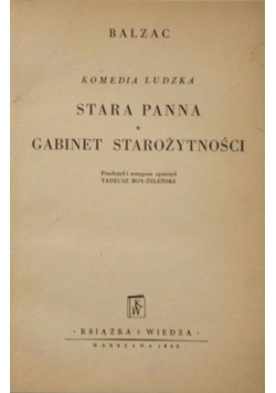Stara panna, Gabinet starożytności, 1950 r.