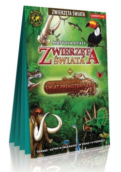 Mapy dla dzieci Zwierzęta świata + Świat prehistoryczny
