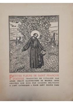 Pepites fleurs de Saint Franqois D'Assise, 1919 r.