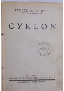 Cyklon, 1939 r.