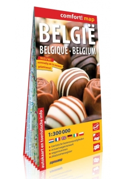 Belgia comfort! map laminowana mapa samochodowo-turystyczna