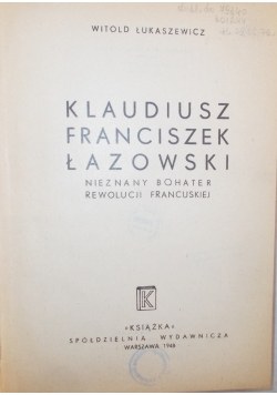 Klaudiusz Franciszek Łazowski, 1948 r.
