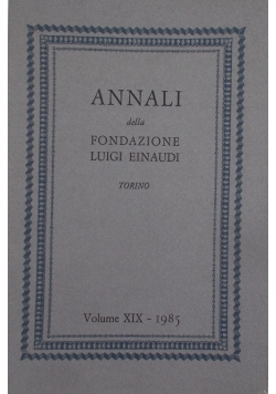Annali della fondazione,Volume XIX