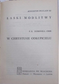 Łaski modlitwy