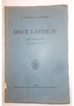 Disce Latine IV,1936