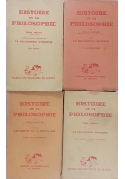Histoire De La Philosophie - zestaw  4 książek