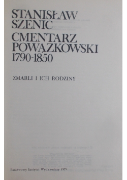 Cmentarz powiązkowski 1790-1850