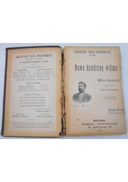 Nowe dziedziny widma, 1898 r.