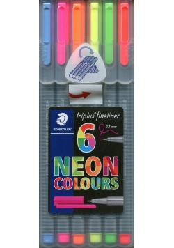Cienkopis Triplus Neon 0,3 mm 6 sztuk