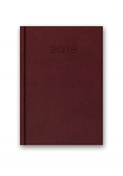 Kalendarz 2018 41D B6 bordowy