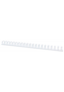 Grzbiety do bindowania Office Products A4 22 mm plastikowe 50 sztuk białe