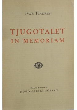 Tjugotalent in memoriam