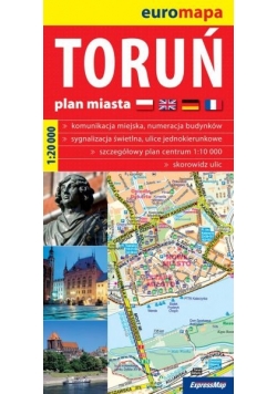Toruń plan miasta 1:20 000 2015