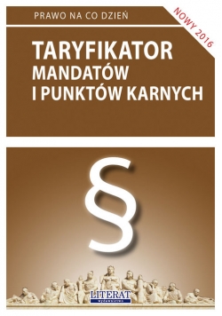 Taryfikator mandatów i punktów karnych 2016