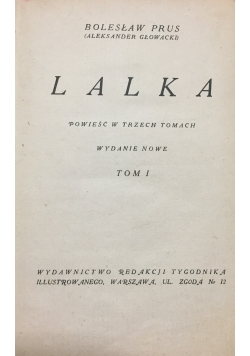 Lalka, Tom I, 1935 r.