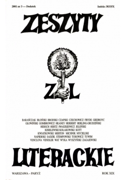 Zeszyty literackie - dodatek.