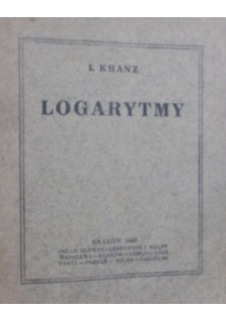 Logarytmy, 1930r.