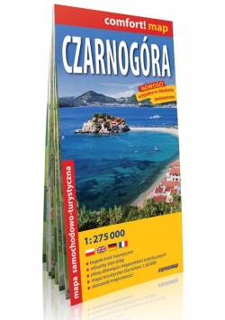 Czarnogóra comfort! map laminowana mapa samochodowo-turystyczna