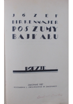 Poszumy Bajkału, 1927r.