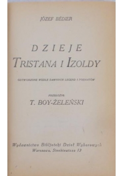 Dzieje Tristana i Izoldy,1925r