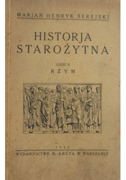 Historia Starożytna cz. II, 1932r.