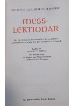 Mess-Lektionar, Tom IV