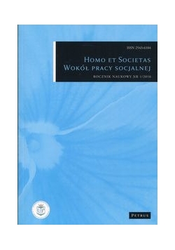 Homo et societas Wokół pracy socjalnej, Nowa