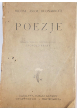 Poezje, 1923 r.